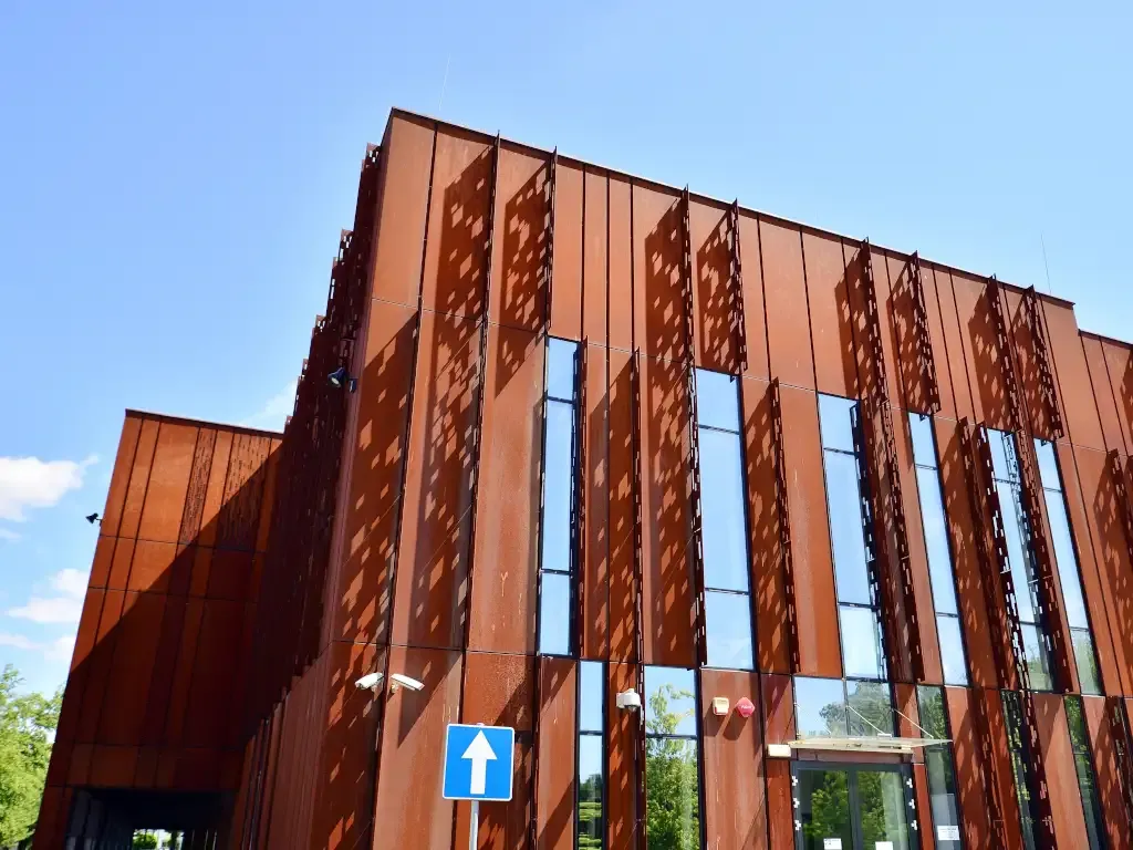 Red Iron Steel Office Buildings image